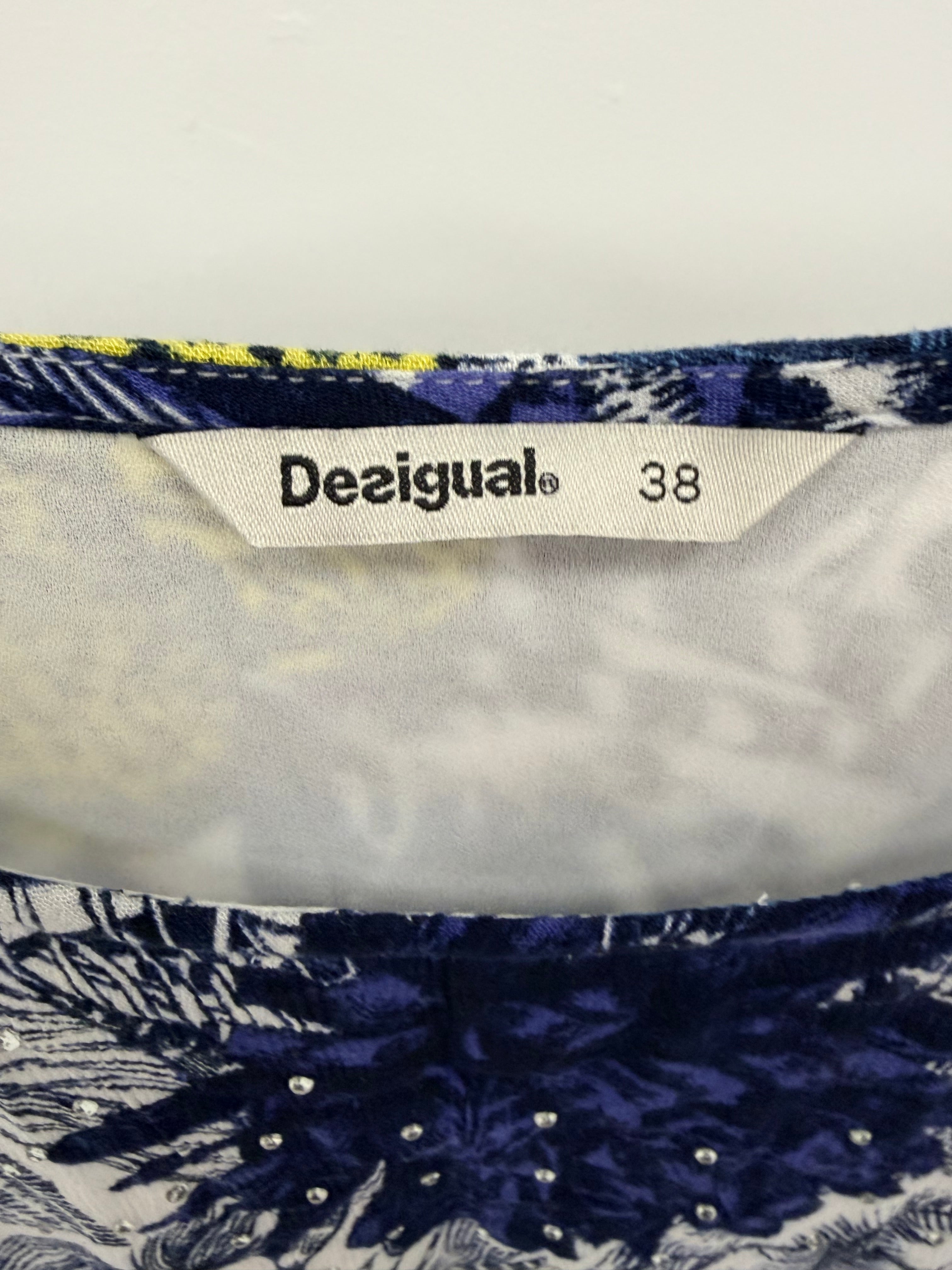 Desigual Floral Print Sleeveless Dress –EU38