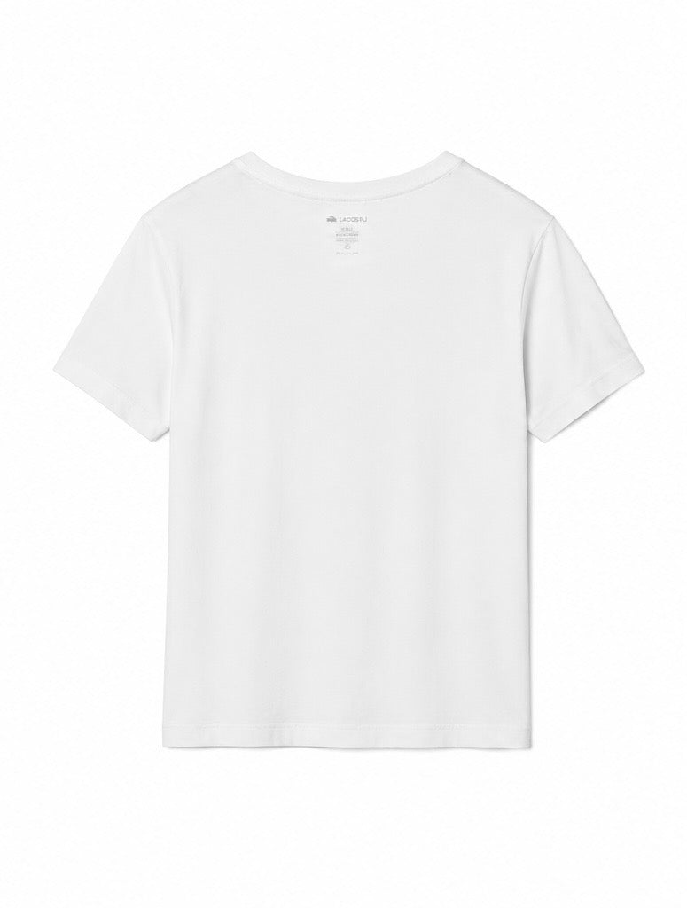 Lacoste Ανδρικό T-Shirt Μπλουζάκι – Λευκό – L