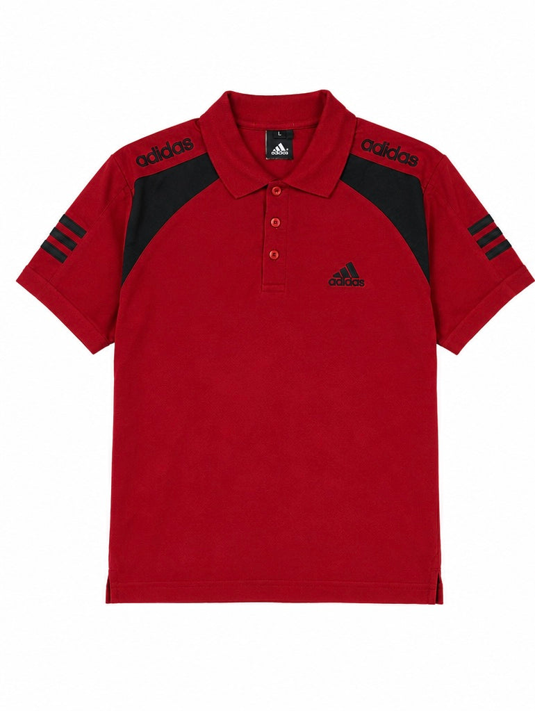 Adidas Performance Polo – Red / Black L