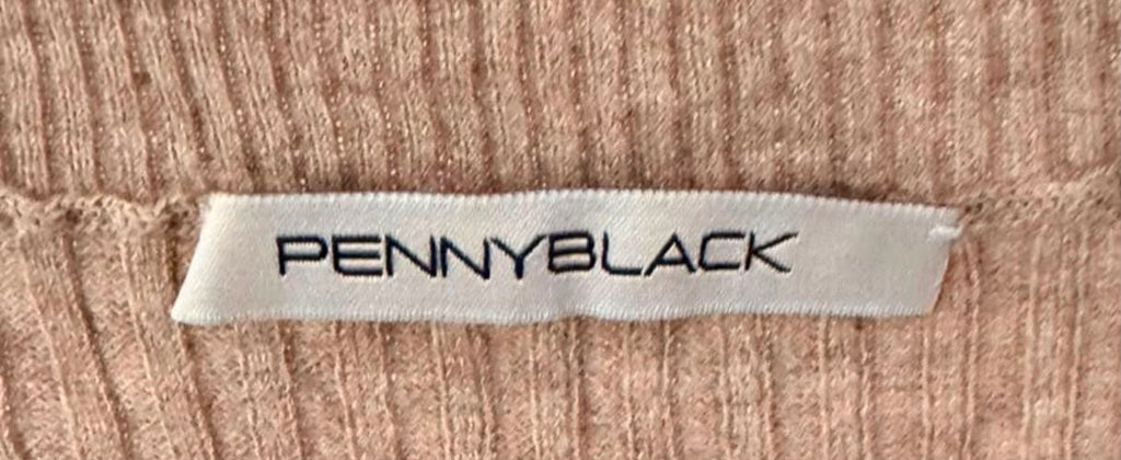 Pennyblack Γυναικεία Πλεκτή Μπλούζα Μπεζ Κοντομάνικη-M