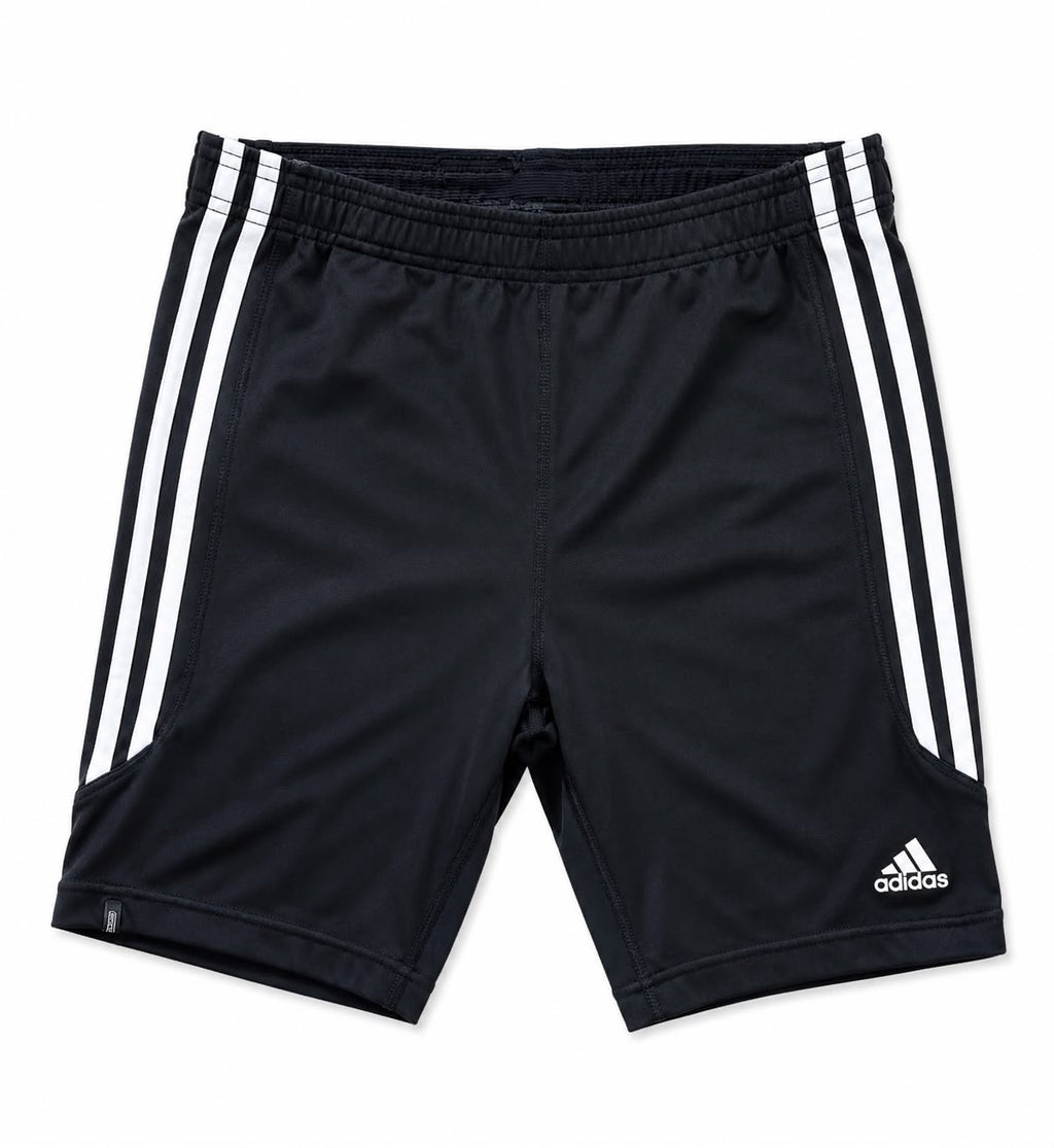Adidas Μαύρο Αθλητικό Σορτς με 3 Ρίγες (M)
