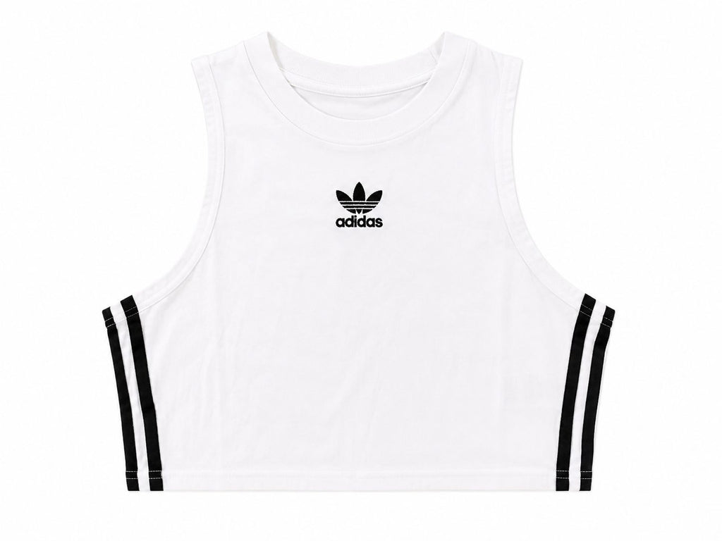 Adidas Originals Women’s Cropped Tank Top – White-XS