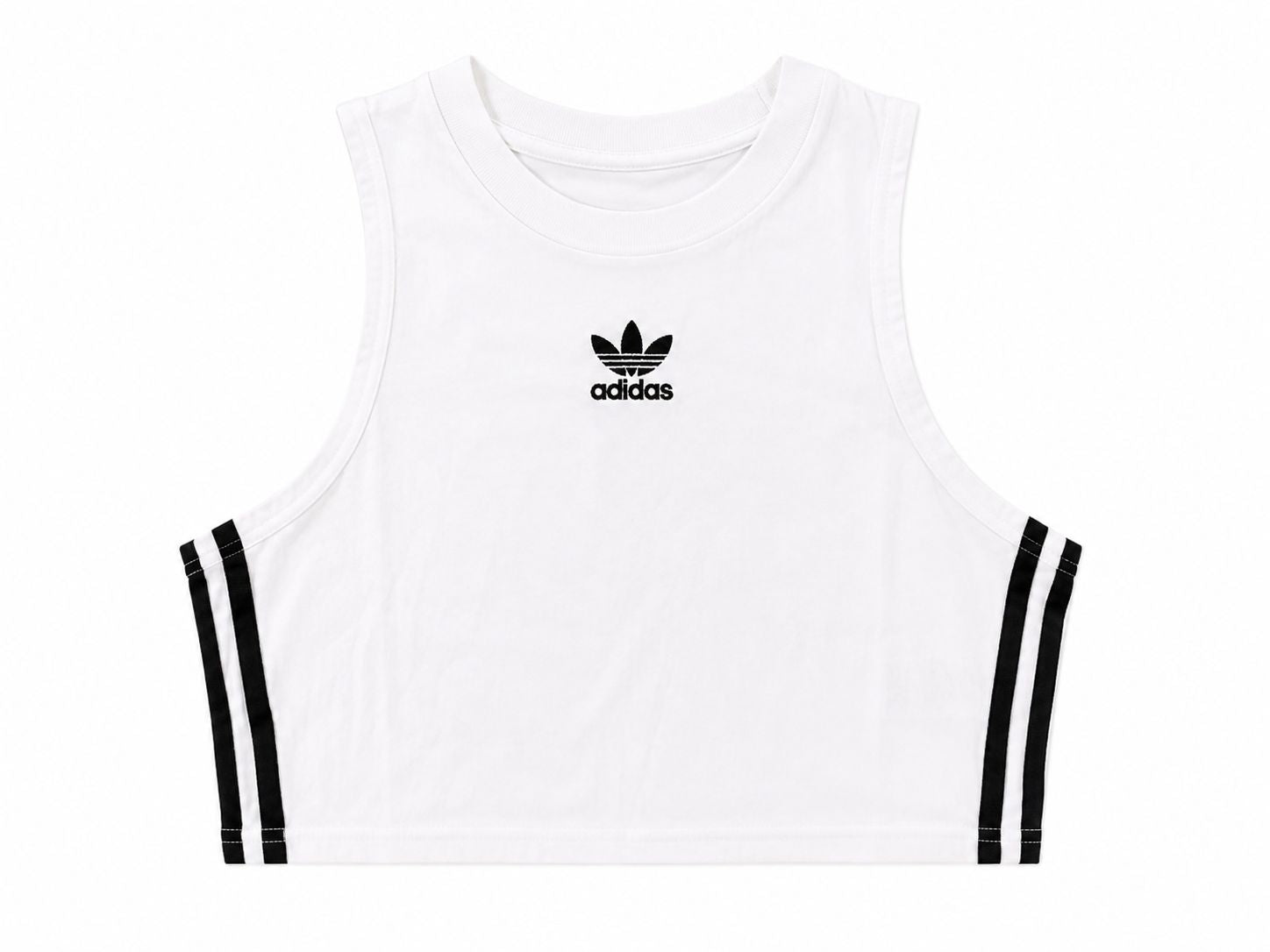 Adidas Originals Women’s Cropped Tank Top – White-XS