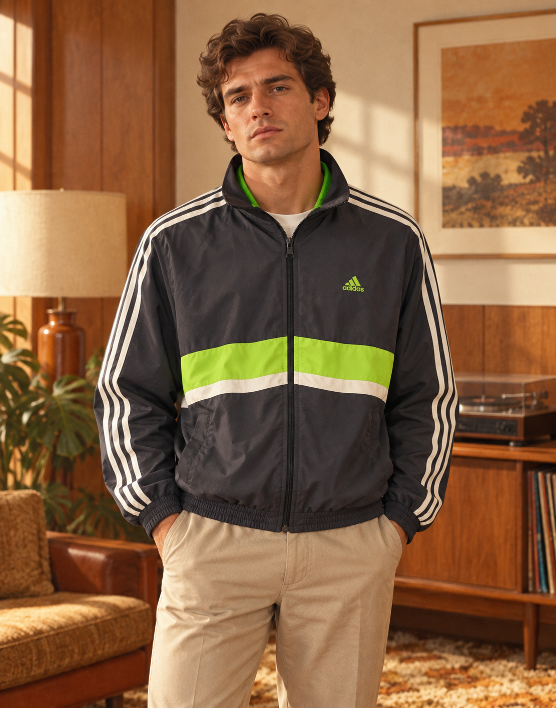 Adidas Ανδρική Αθλητική Ζακέτα - L