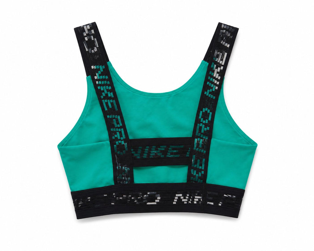 Nike Pro Indy Sports Bra – Green/Black-XS