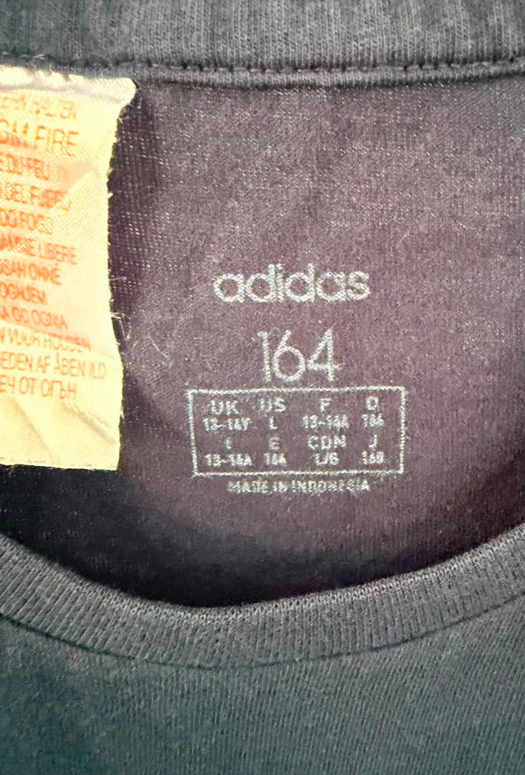 Adidas Παιδικό T-Shirt Μπλε με Logo – L