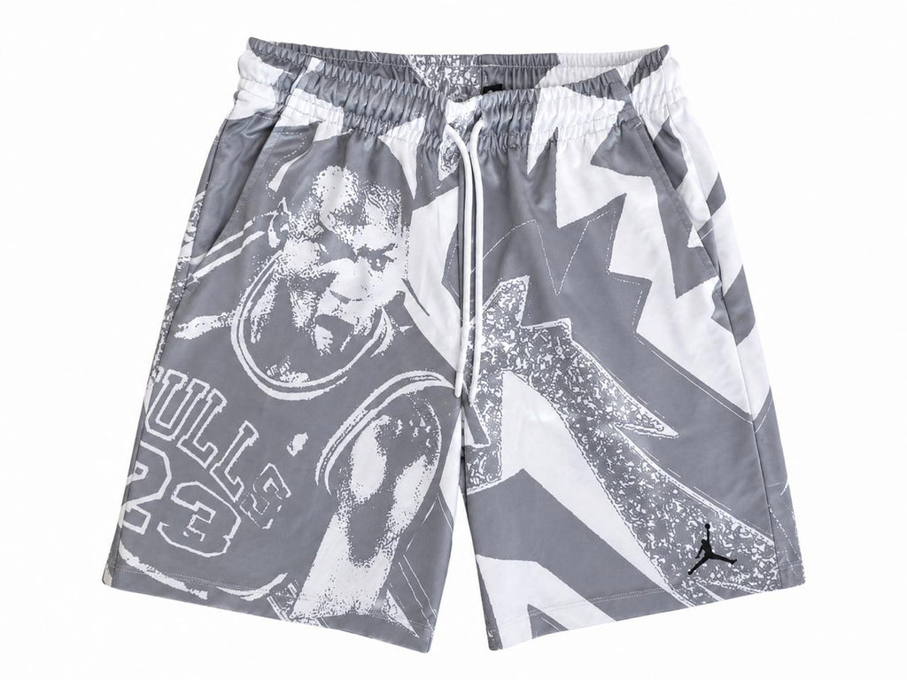 Jordan Graphic Print Shorts Γκρι / Λευκό-S