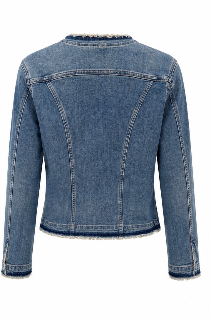 Liu Jo Embellished Denim Jacket – Light Blue-M