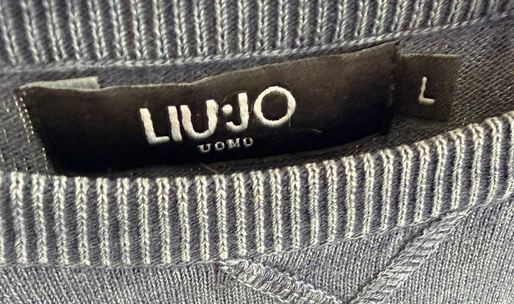 Liu Jo Uomo Ανδρική Πλεκτή Μπλούζα – Μπλε Γκρι – L