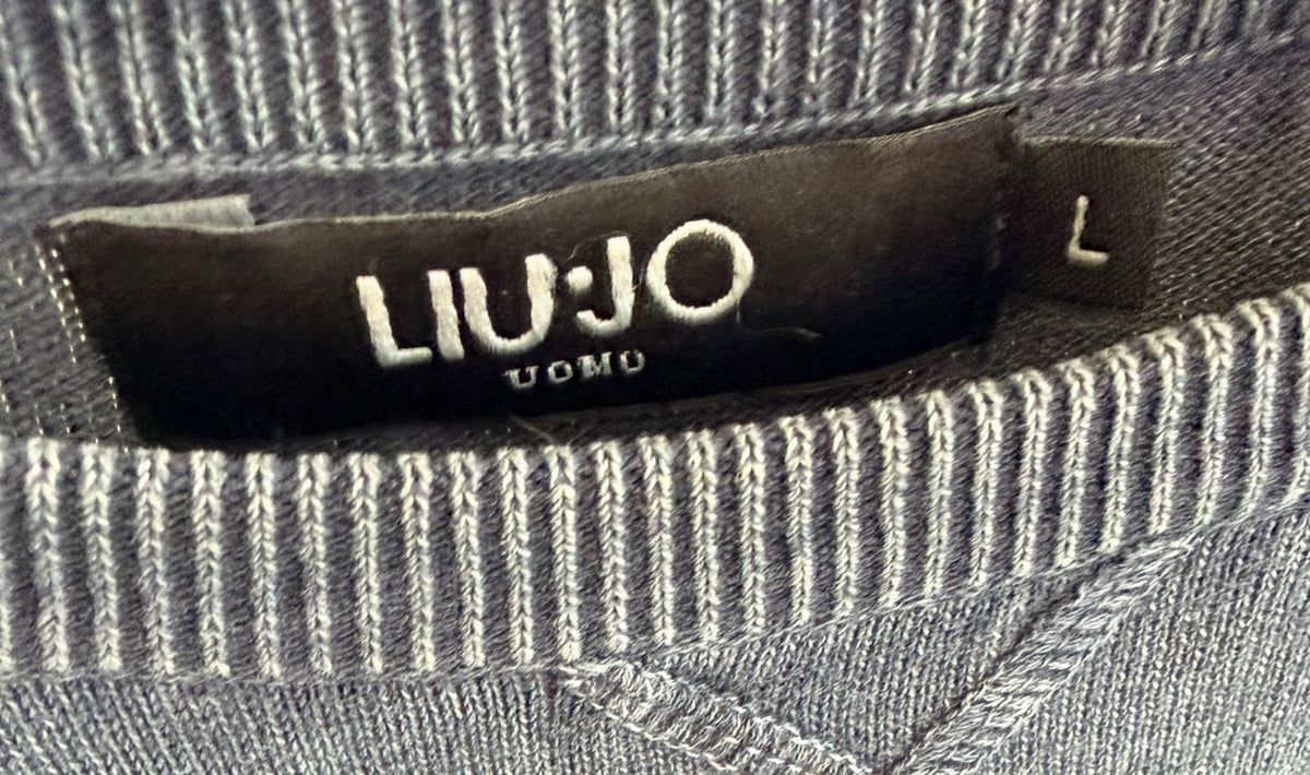 Liu Jo Uomo Ανδρική Πλεκτή Μπλούζα – Μπλε Γκρι – L