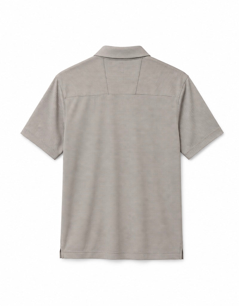 Nike Golf AeroReact Ριγέ Polo Γκρι – Medium