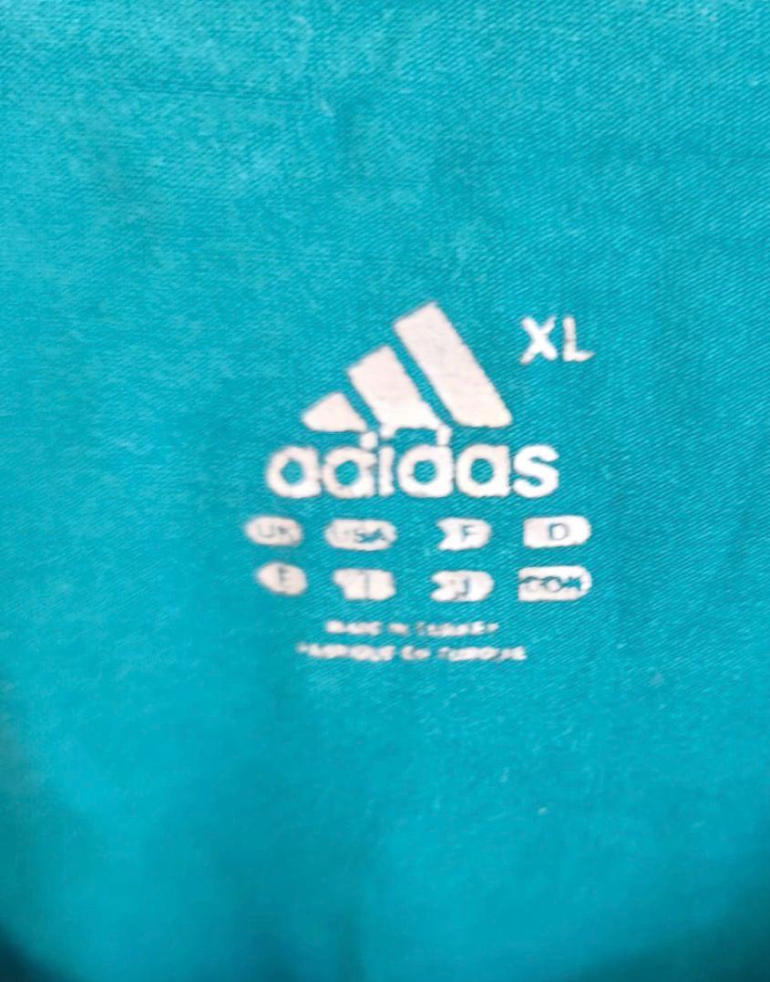 Adidas Essential Logo T-Shirt – Turquoise – XL