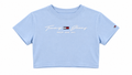 Tommy Jeans Γυναικείο Crop Top Μπλουζάκι – Γαλάζιο – XS