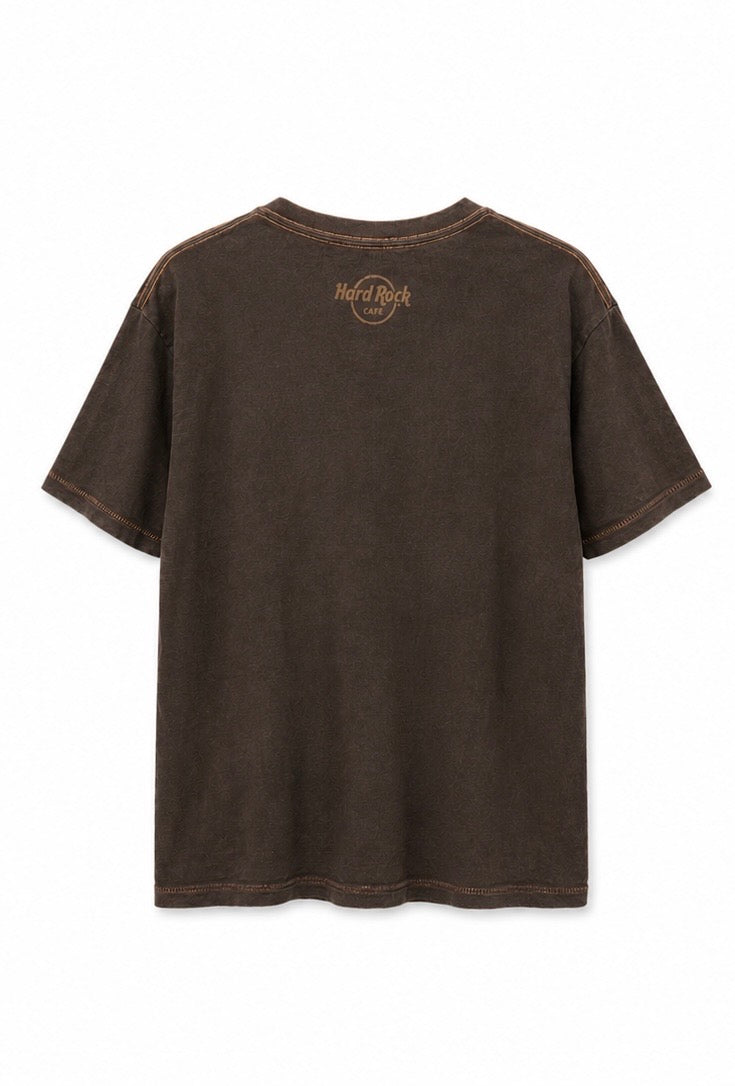 Hard Rock Cafe Ανδρικό T-Shirt Μπλουζάκι San Francisco – Καφέ – L