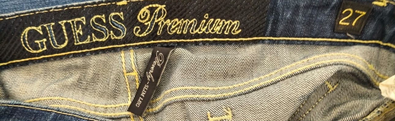 Guess Premium Γυναικείο Jeans Σκούρο Μπλε Slim Fit-W27