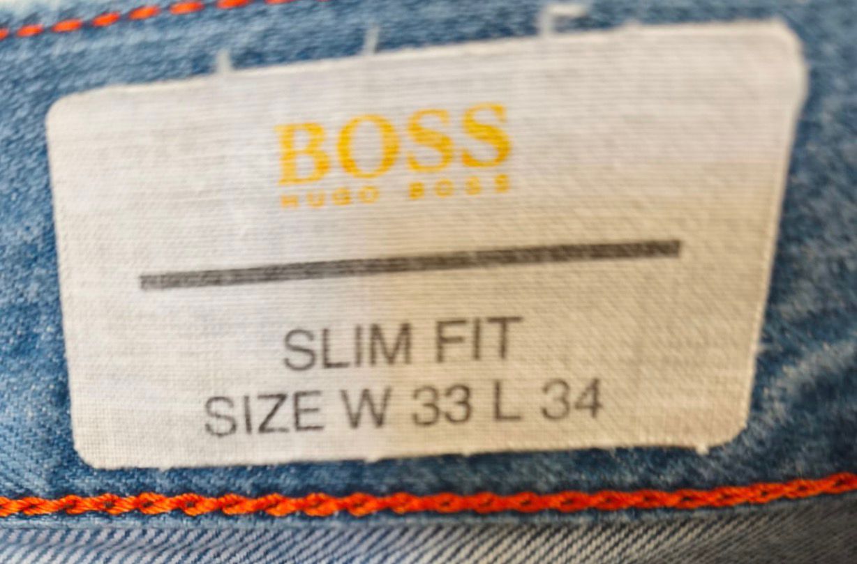 BOSS Hugo Boss Ανδρικό Slim Fit Jeans – Μπλε (W33 L34)