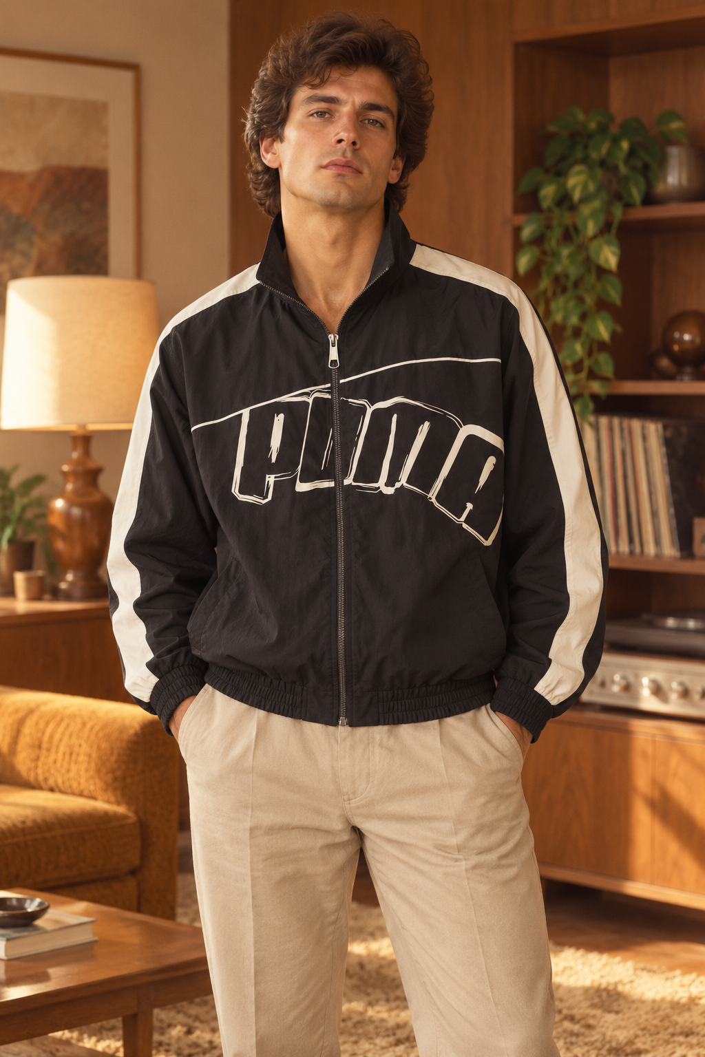 Puma Ανδρική Αθλητική Ζακέτα Μαύρη - L