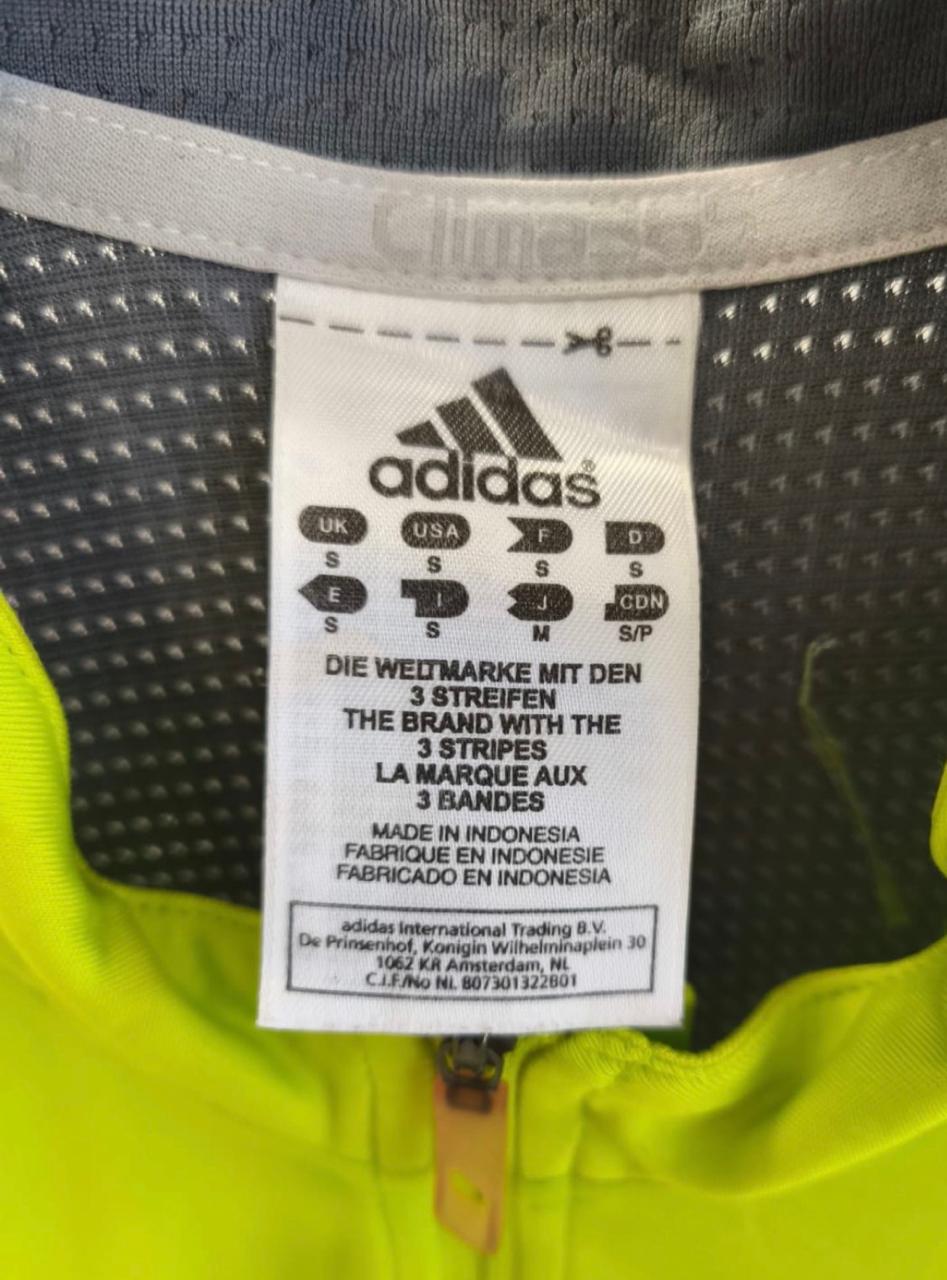 Adidas Performance Half-Zip Running T-Shirt – Neon Yellow-S