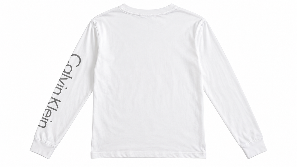 Calvin Klein Ανδρικό Μακρυμάνικο Μπλουζάκι – Λευκό – M