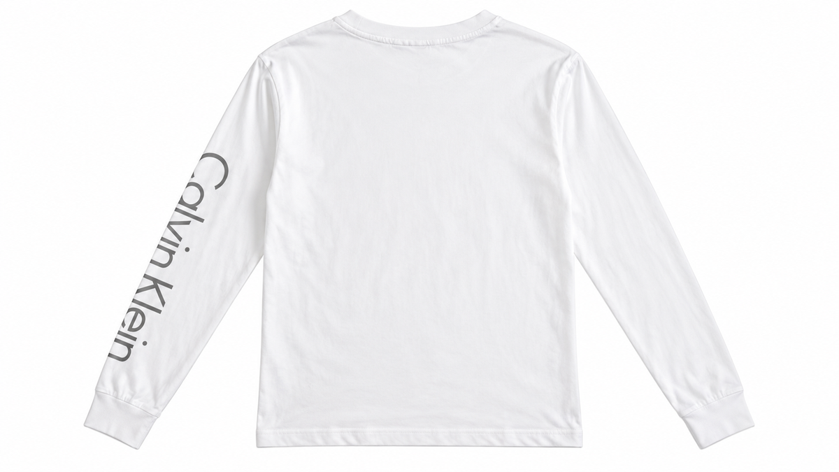 Calvin Klein Ανδρικό Μακρυμάνικο Μπλουζάκι – Λευκό – M