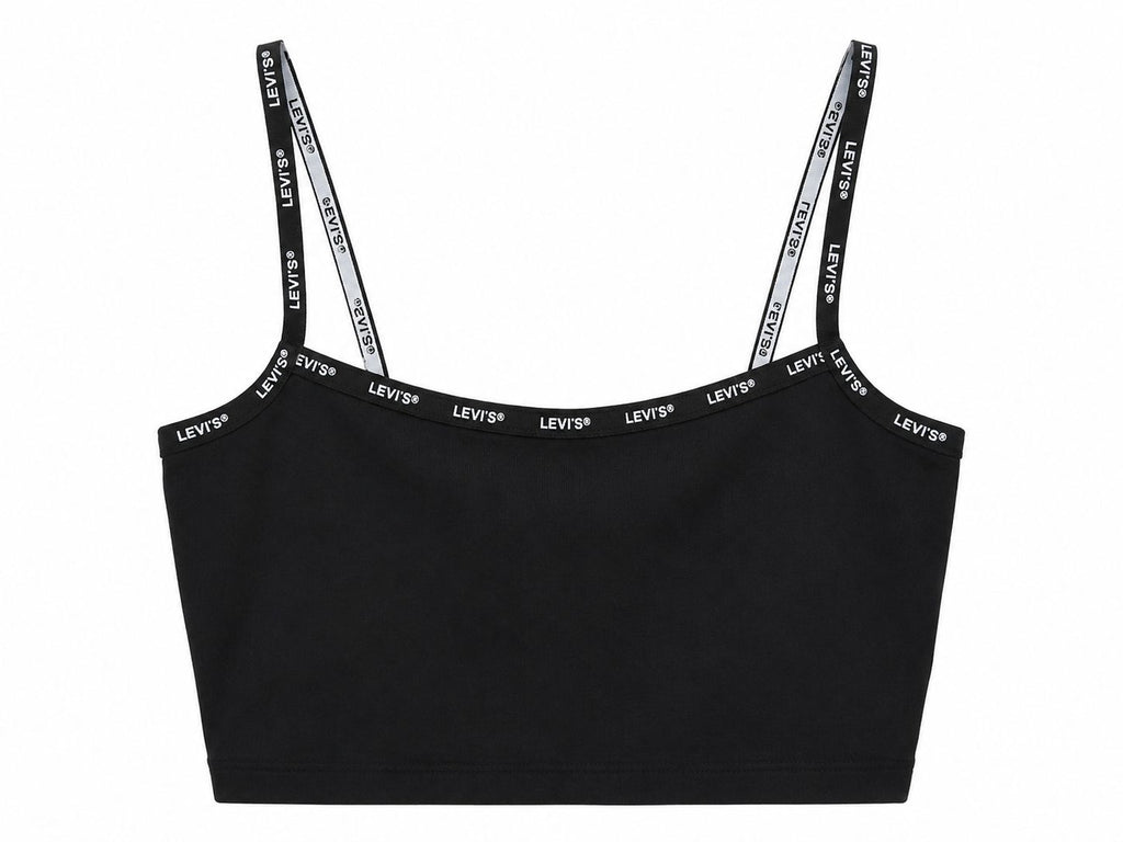 Levi’s Logo Strap Crop Top – Black-S