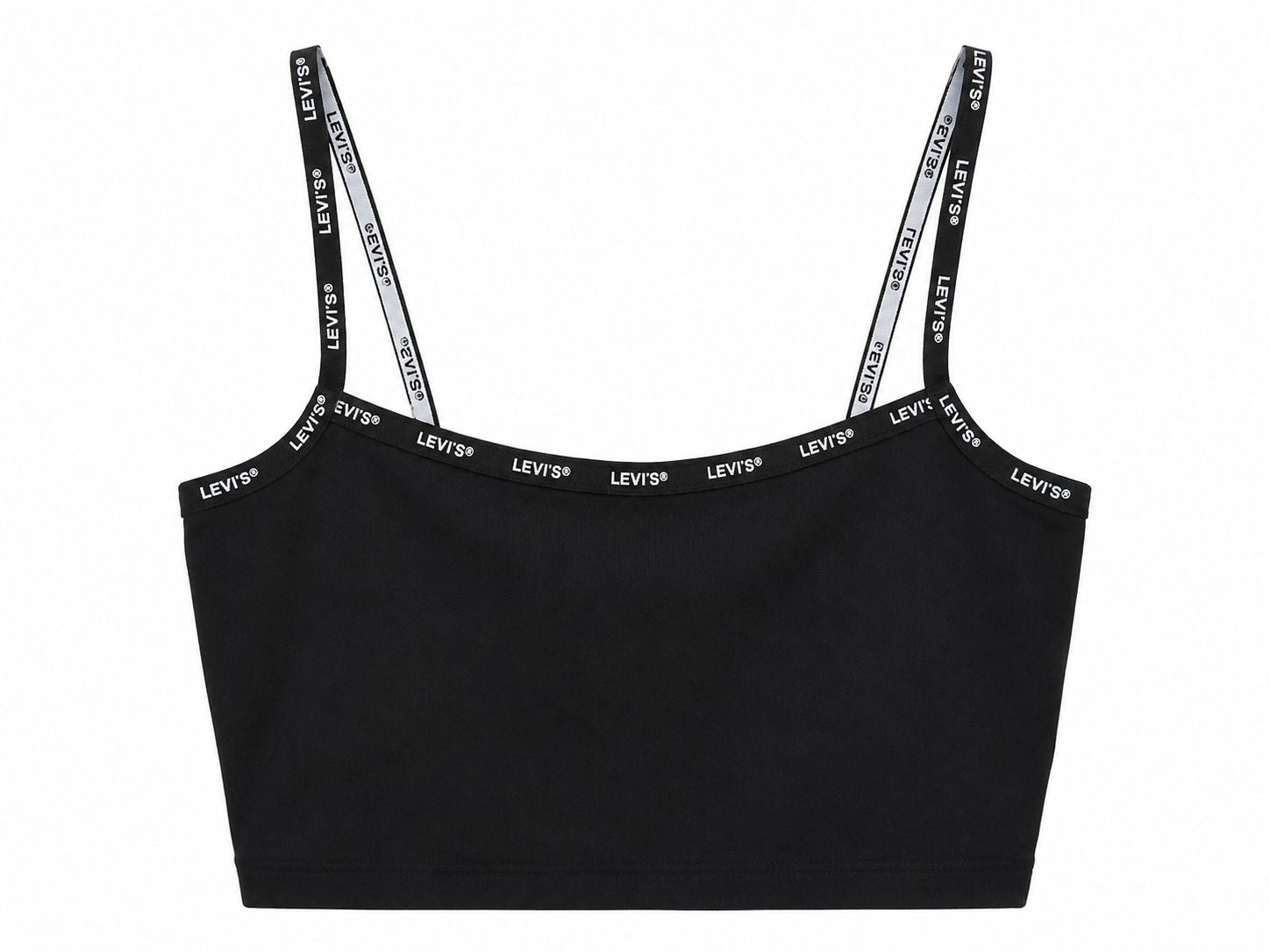Levi’s Logo Strap Crop Top – Black-S