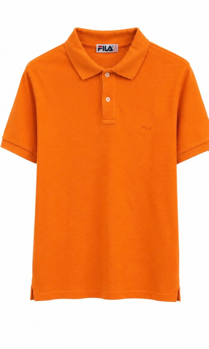 FILA Vintage Orange Polo Shirt – L