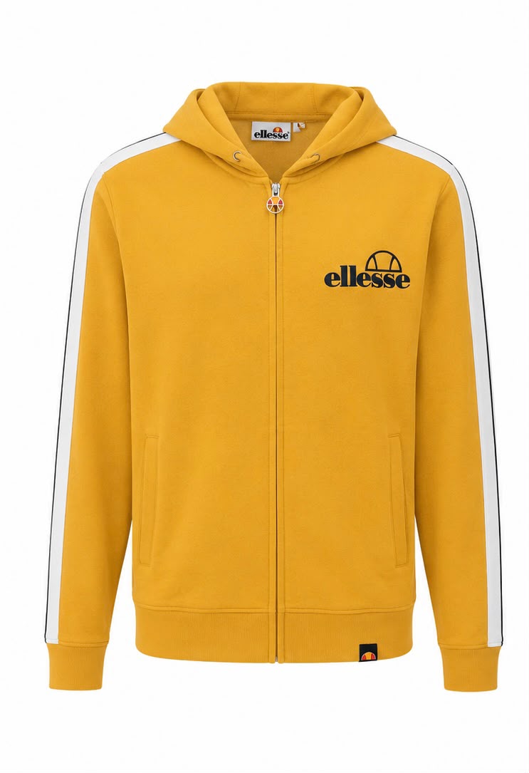 Ellesse Zip Hoodie – Mustard Yellow-L