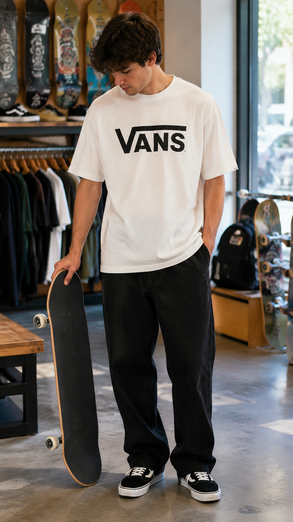Vans Ανδρικό T-Shirt Μπλουζάκι – Λευκό – M