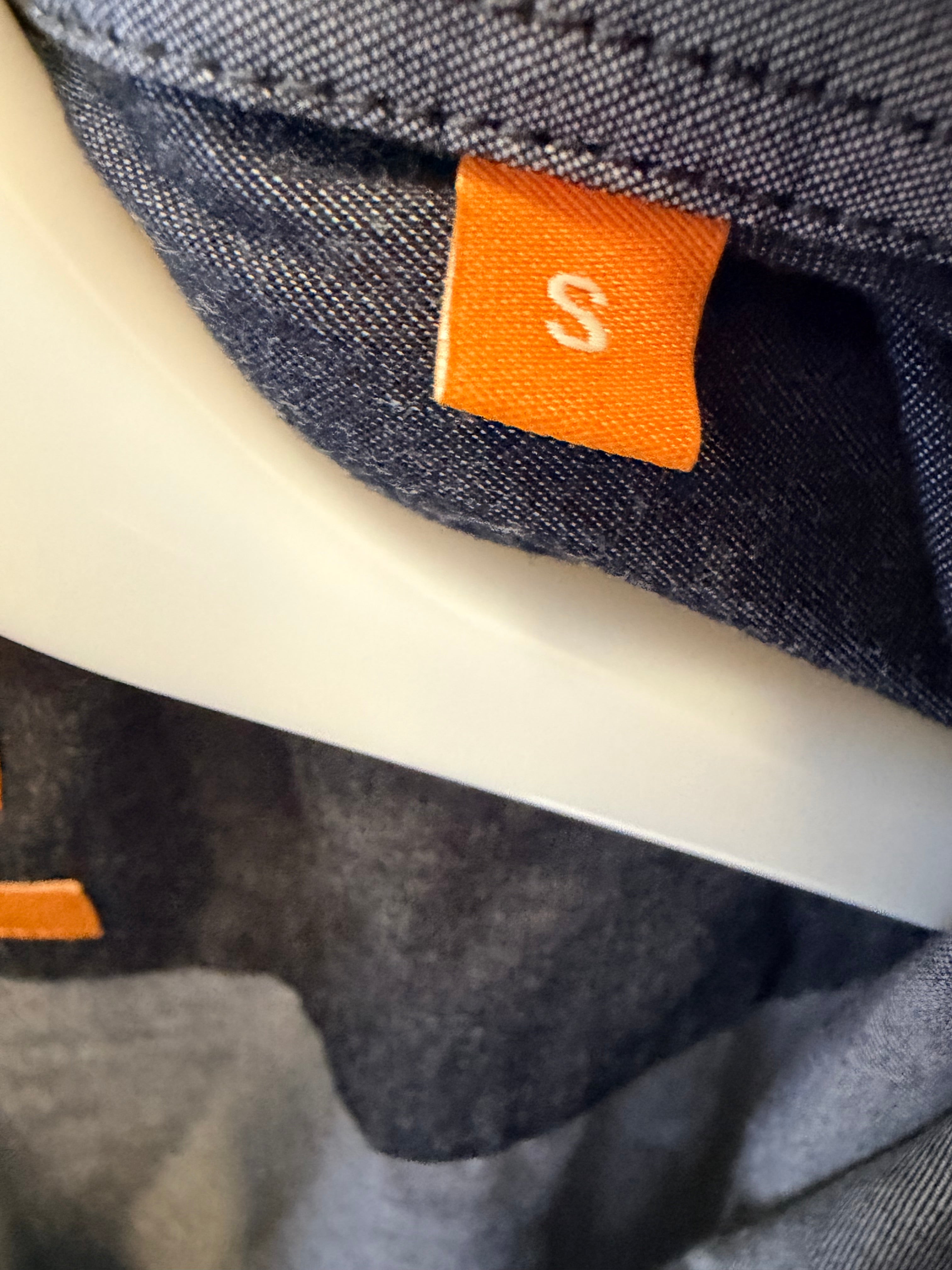 BOSS Orange Slim Fit Γκρι Πουκάμισο-S