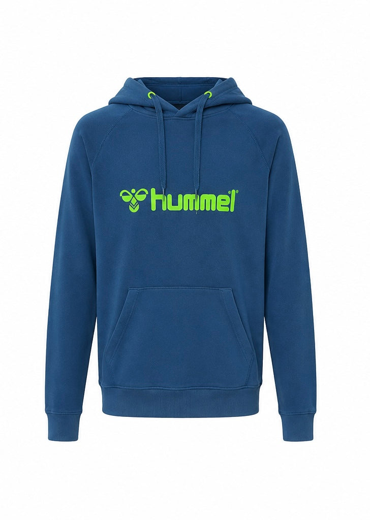 Hummel Ανδρικό Φούτερ με Κουκούλα – Μπλε – S