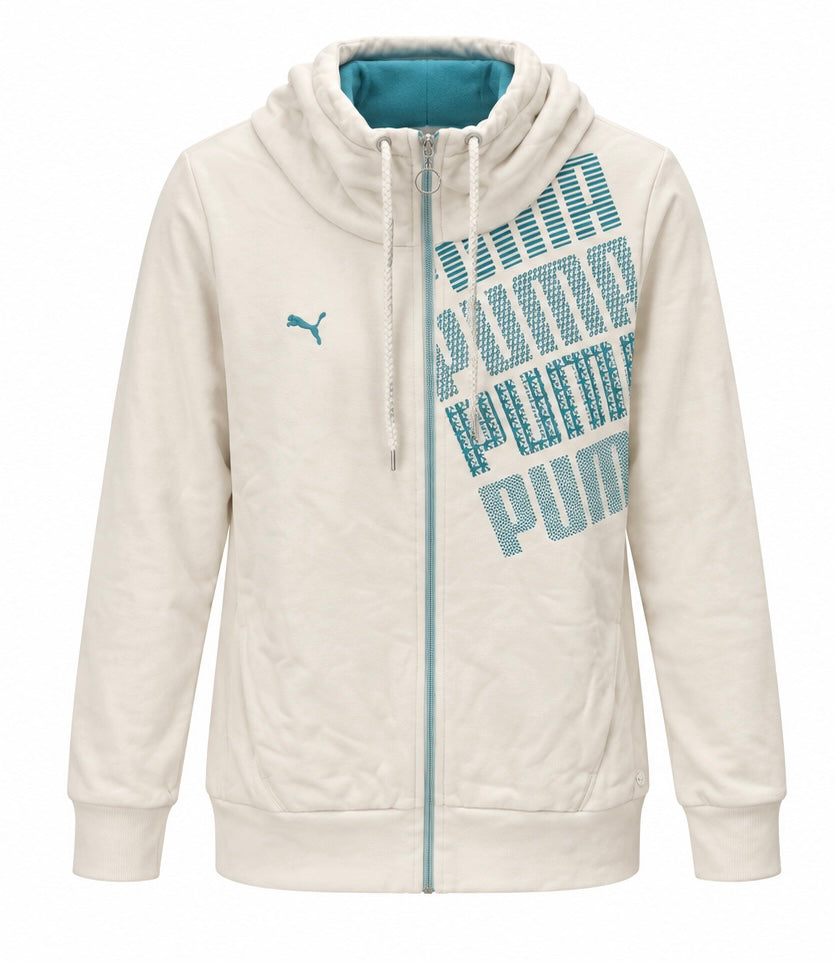 Puma Γυναικεία Ζακέτα Εκρού – M