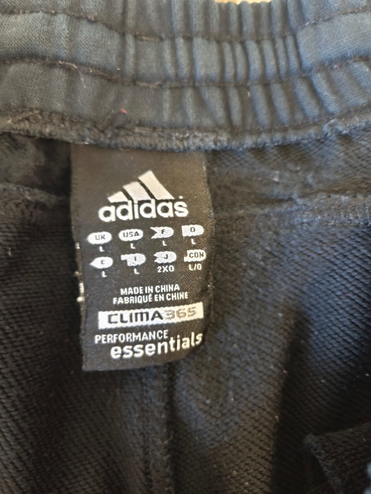 Adidas Essentials Sweatpants – Black-L