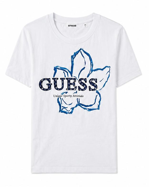 Guess Ανδρικό T-Shirt Μπλουζάκι – Λευκό – M