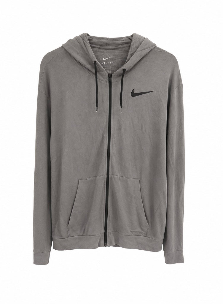 Nike Dri-FIT Ανδρική Ζακέτα με Κουκούλα – Γκρι – M