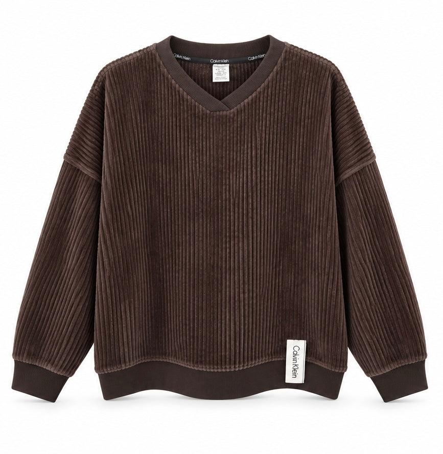 Calvin Klein Γυναικείο Φούτερ Καφέ – S
