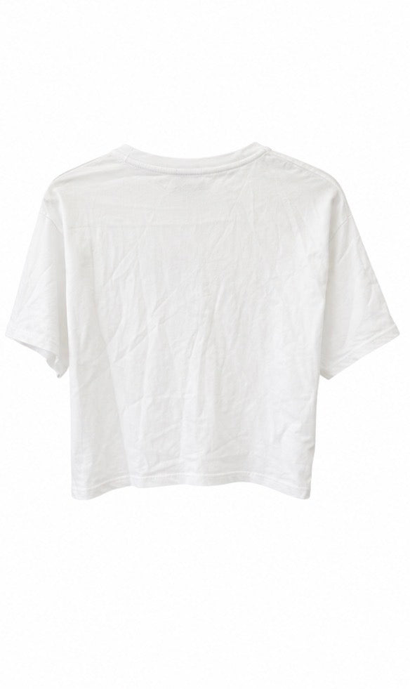 Diesel Denim Division Crop T-Shirt Λευκό-S