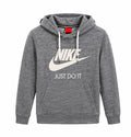 Nike Ανδρικό Φούτερ Γκρι Μελανζέ με Κουκούλα - M