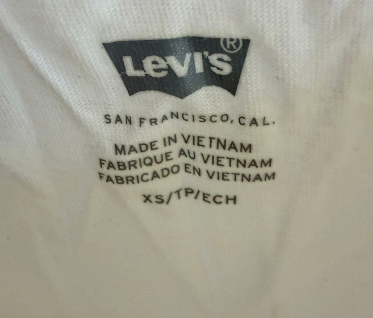 Levi's Γυναικείο Κοντομάνικο Μπλουζάκι Logo – Λευκό – XS
