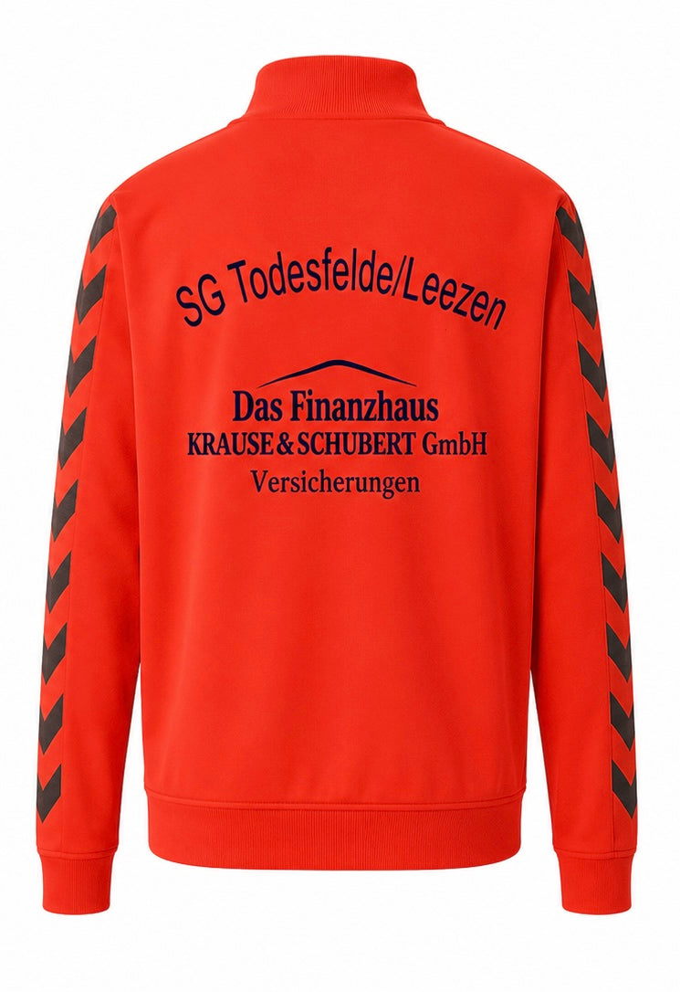 Hummel Κόκκινη Ζακέτα Φόρμας Full Zip-XL