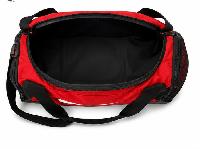 Nike Brasilia Red & Black Duffel Bag