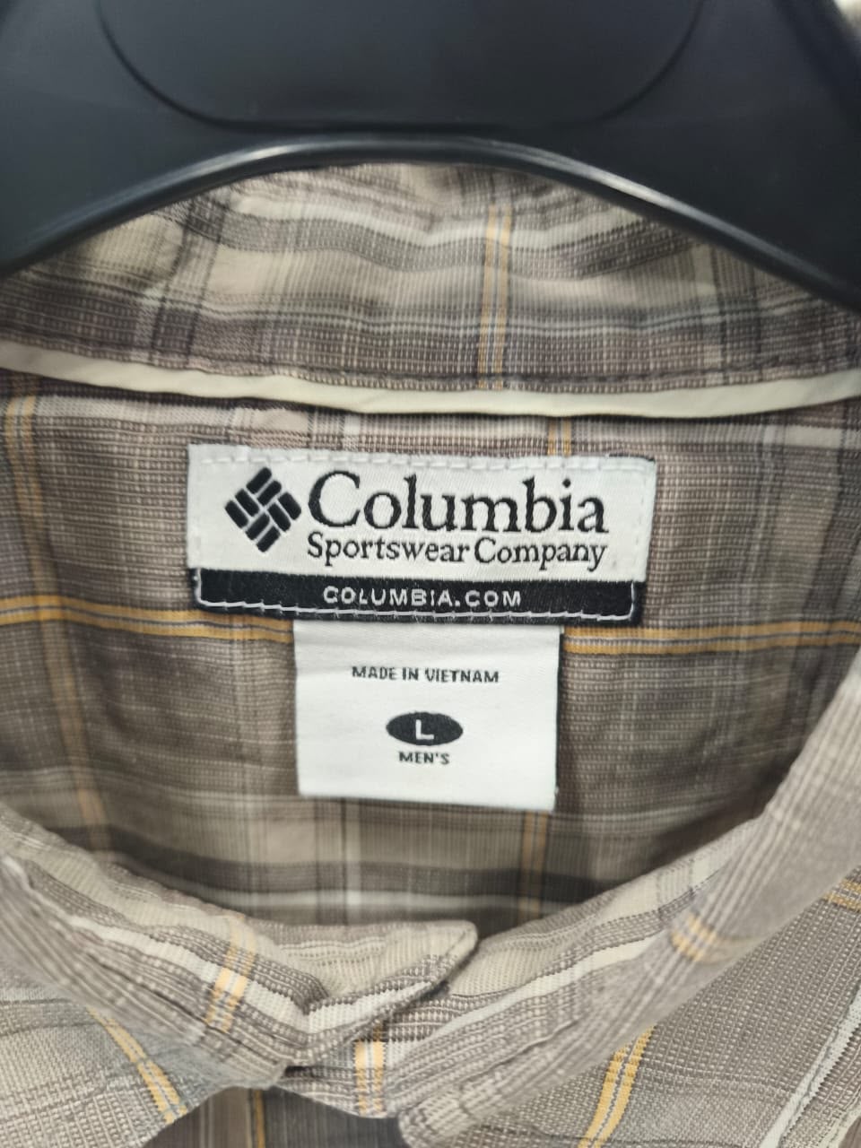 Columbia Outdoor Shirt – Checked Short Sleeve-L