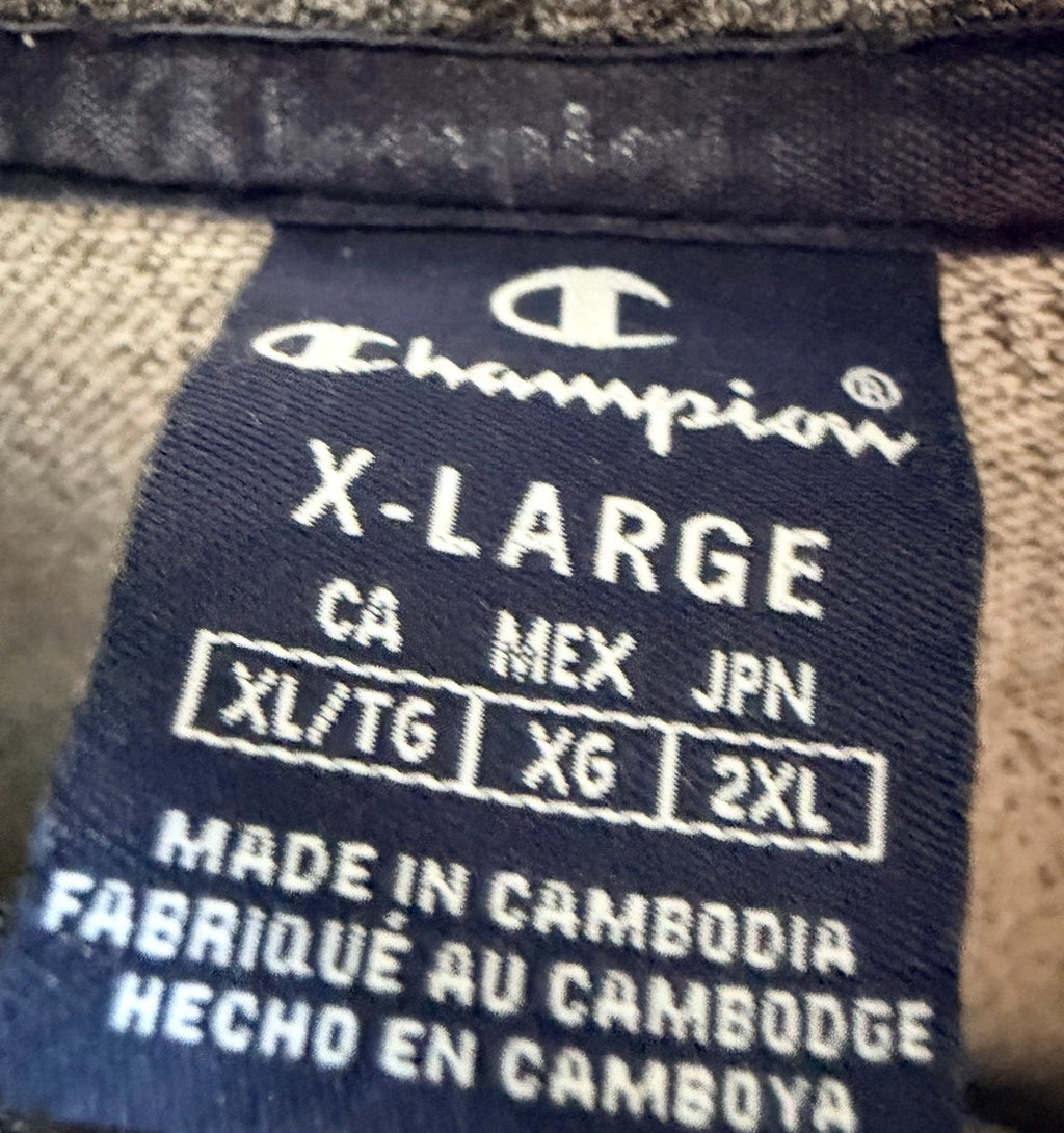 Champion Ανδρικό Φούτερ με Κουκούλα Γκρι – XL