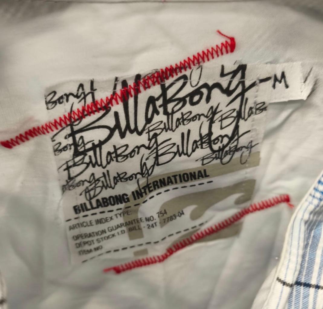 Billabong Ανδρικό Κοντομάνικο Καρό Πουκάμισο – Λευκό/Μπλε – M