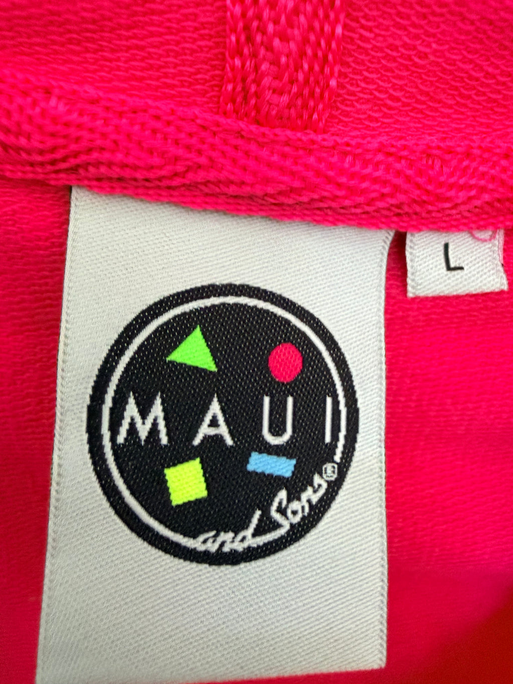 Maui and Sons Γυναικεία Φούξια Αμάνικη Μπλούζα με Κουκούλα-L