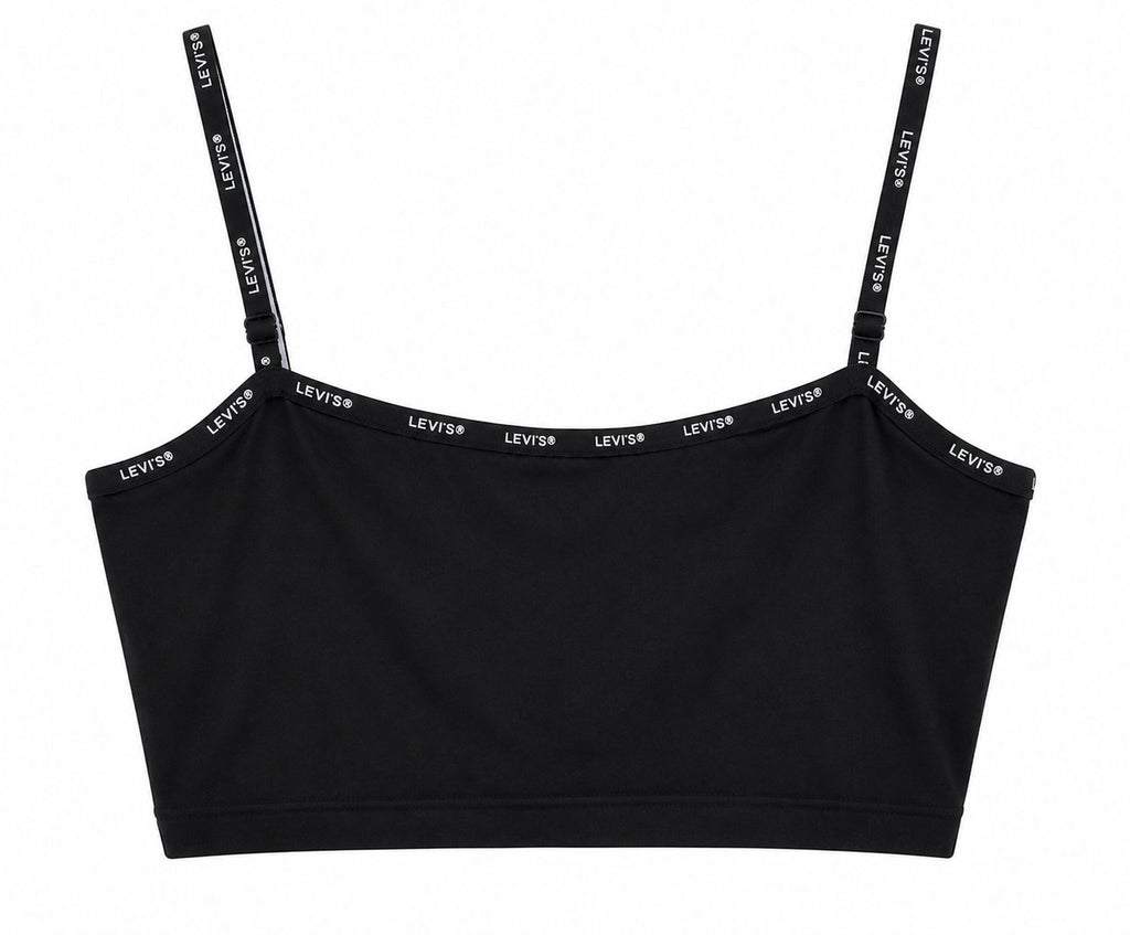 Levi’s Logo Strap Crop Top – Black-S