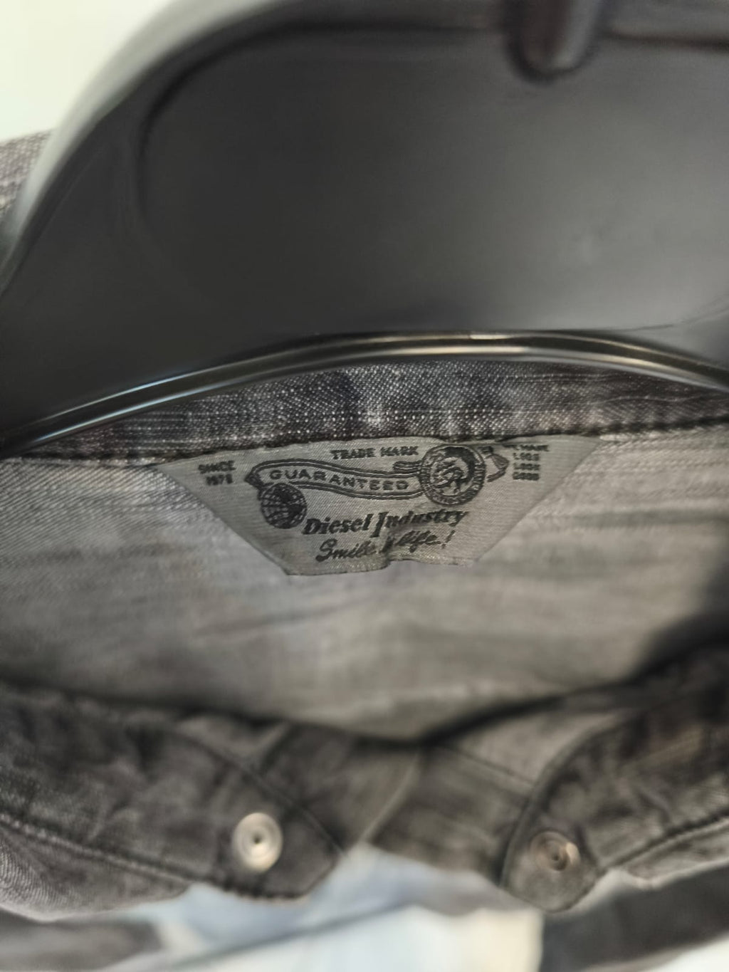 Diesel Industry Denim Shirt – Grey Wash-XL