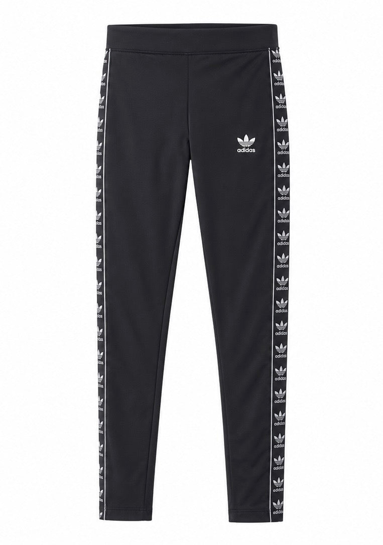 adidas Originals Trefoil Tape Leggings – Black-M