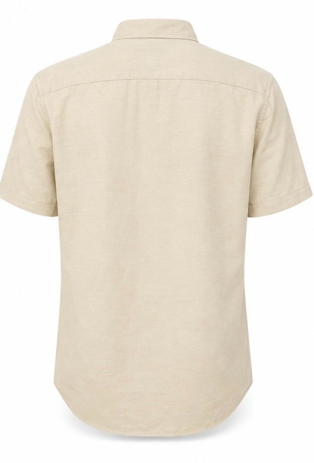 Lacoste Ανδρικό Κοντομάνικο Πουκάμισο – Μπεζ – XL