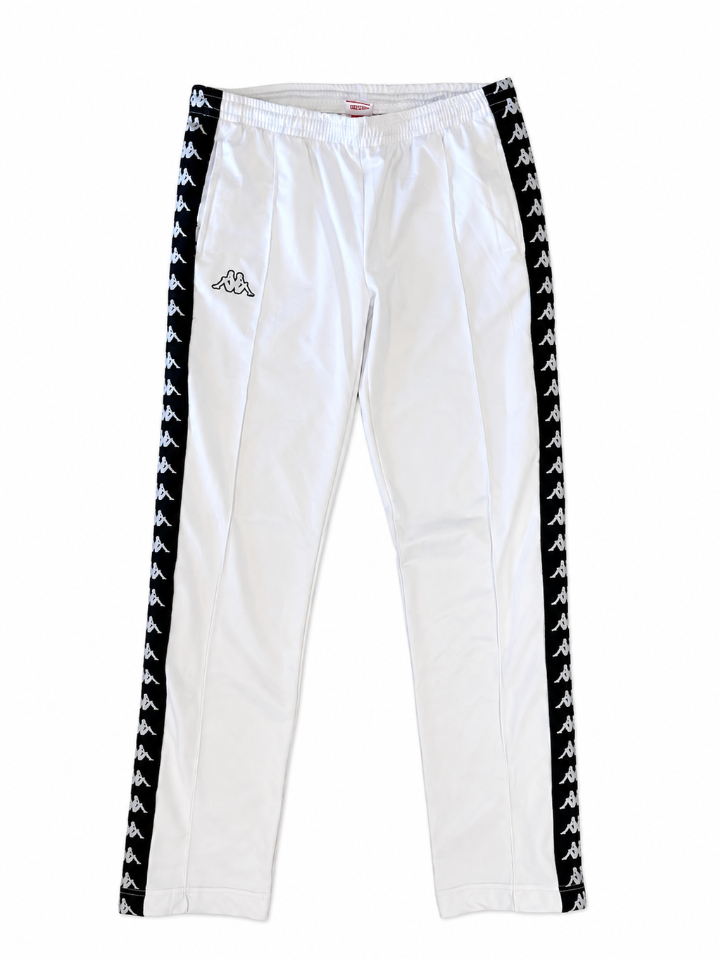 Kappa White Logo Tape Track Pants-M